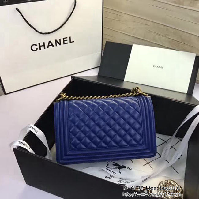 香奈兒CHANEL A67086菱格原版羊皮單肩斜挎鏈條包 DSC2078